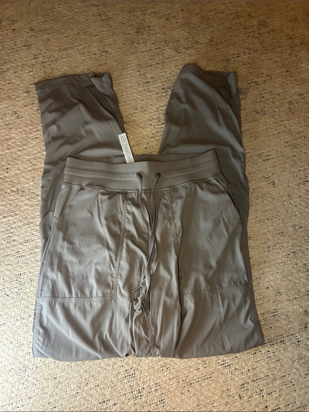 CRZ YOGA women’s  Ribbed Drawstring Joggers in Taupe